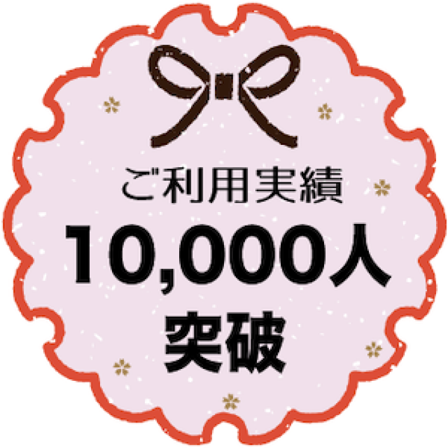 ご利用者が1万名さまを突破いたしました。